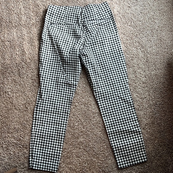 Old Navy Black and White Gingham Pants - Picture 2 of 2